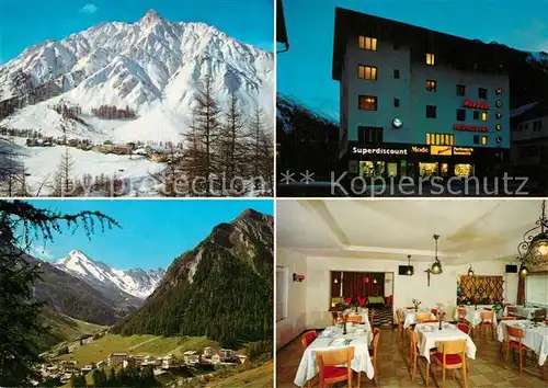 AK / Ansichtskarte Samnaun_Dorf Nevada Hotel Restaurant Panorama Samnaun Dorf