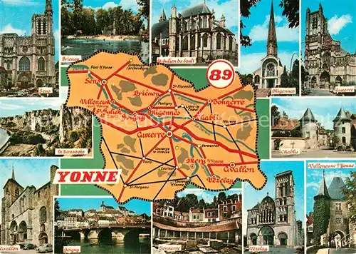 AK / Ansichtskarte Yonne_Region Sens Brienon St Julien du Sault Auxerre Le Saussois Chablis Avallon Joigny Vezelay Villeneuve 