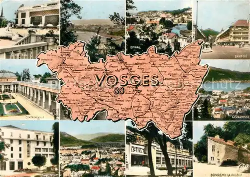 AK / Ansichtskarte Vosges_Vogesen_Region Remiremont Ballon dAlsace Contrexeville Ventron Gerardmer Bussang Plombieres Epinal St Die Domremy La Pucelle Vosges_Vogesen_Region