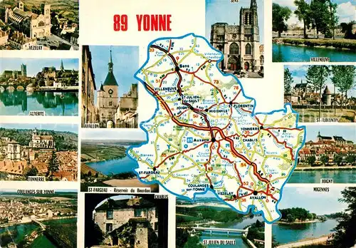 AK / Ansichtskarte Yonne_Region Vezelay Auxerre Tonnerre Avallon St Fargeau St Julien du Sault Villeneuve St Florentin Joigny Migennes 