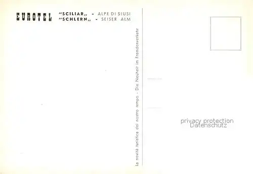 AK / Ansichtskarte Seiser_Alm Eurotel Seiser_Alm