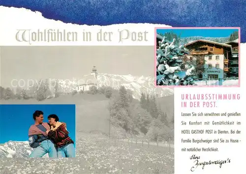 AK / Ansichtskarte Dienten_Hochkoenig Hotel Gasthof Post Dienten Hochkoenig
