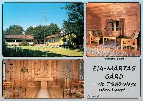 AK / Ansichtskarte Traesloevslaege Eja Maertas gard Gamla Koepstad Traesloevslaege