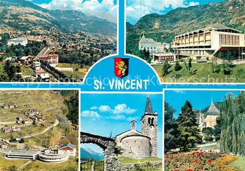 AK / Ansichtskarte St_Vincent La Riviera delle Alpi Panorama Casino de la Vallee Le Terme La ciesetta di Moron Grand Hoel Billie St_Vincent