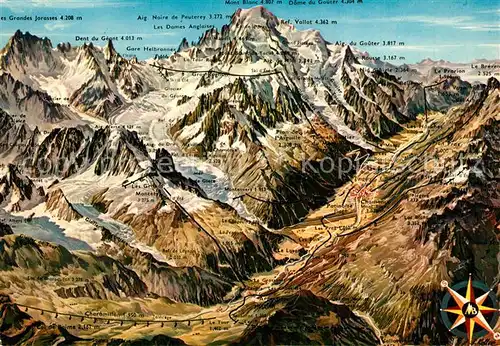 AK / Ansichtskarte Chamonix Vallee de Chamonix Mont Blanc Chamonix