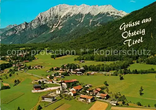 AK / Ansichtskarte Obsteig_Tirol Fliegeraufnahme Obsteig_Tirol