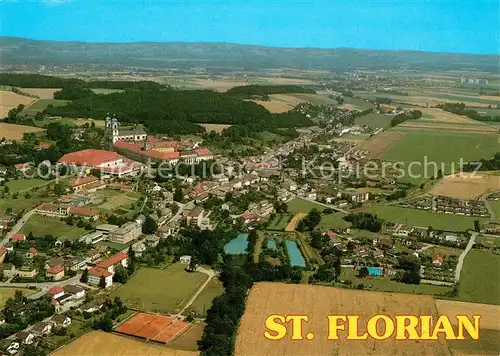 AK / Ansichtskarte St_Florian Fliegeraufnahme mit Augustinerherrenstift St_Florian