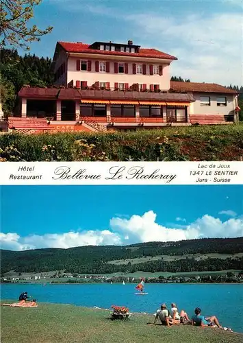 AK / Ansichtskarte Le_Sentier Hotel Restaurant Bellevue Le Rocheray Lac de Joux Le_Sentier