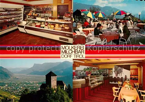 AK / Ansichtskarte Dorf_Tirol Molkerei Milchbar Dorf_Tirol
