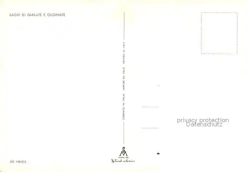 AK / Ansichtskarte Vercurago Lago di Garlate Calolziocorte Lago di Olginate 