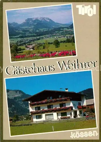 AK / Ansichtskarte Koessen_Tirol Gaestehaus Weihrer Koessen Tirol