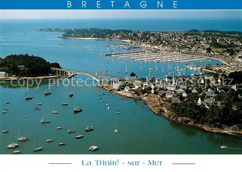 AK / Ansichtskarte La_Trinite sur Mer Yachthafen Fliegeraufnahme La_Trinite sur Mer