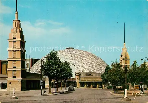 AK / Ansichtskarte Paris et ses Merveilles Porte de Versailles entree du Parc des Expositions et le Palas des Sports Paris