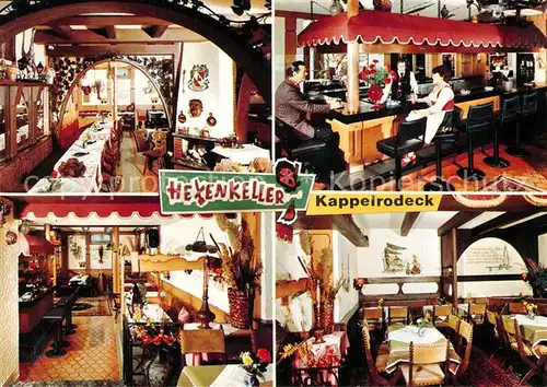 AK / Ansichtskarte Kappelrodeck Hexenkeler Gastraeume Bar Kappelrodeck