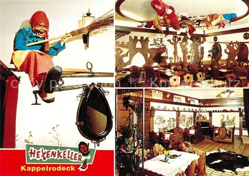 AK / Ansichtskarte Kappelrodeck Hexenkeller Gastraeume Kappelrodeck