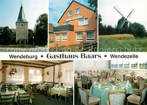 AK / Ansichtskarte Wendeburg Gasthaus Baars Wendezelle Muehle Gastraeume Wendeburg