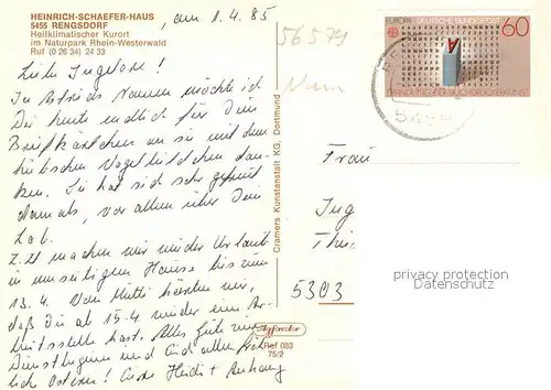 AK / Ansichtskarte Rengsdorf Heinrich Schaefer Haus Rengsdorf