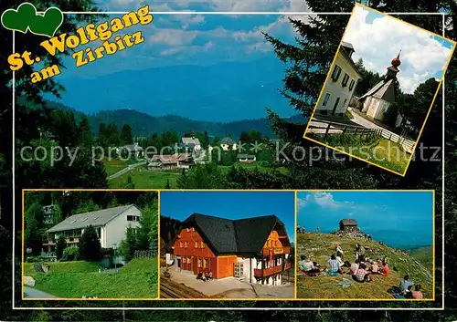 AK / Ansichtskarte Sankt_Wolfgang Kienberg Alpengasthof Sabathyhuette Zirbitz mit Schutzhaus Kapelle Panorama Sankt Wolfgang Kienberg