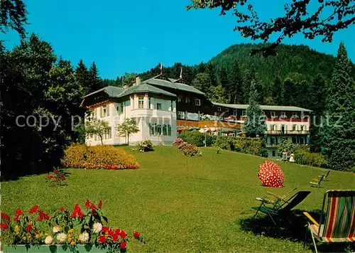 AK / Ansichtskarte St_Gilgen_Salzkammergut Parkhotel Billroth Garten Liegewiese St_Gilgen_Salzkammergut