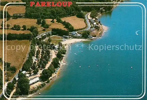 AK / Ansichtskarte Pont de Salars Les Lacs de Levezou La base nautique du Lac de Pareloup vue aerienne Pont de Salars