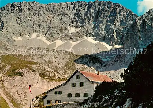 AK / Ansichtskarte Axams Coburger Huette Berghuette mit Griesspitzen Mieminger Gebirge Axams