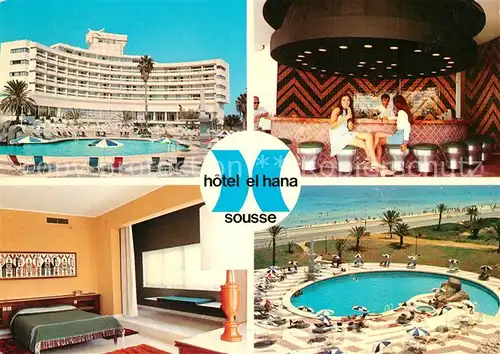 AK / Ansichtskarte Sousse Hotel El Hana Bar Swimming Pool Sousse