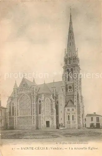 AK / Ansichtskarte Sainte Cecile_Vendee La nouvelle eglise Kirche Sainte Cecile_Vendee