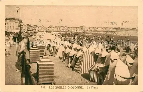 AK / Ansichtskarte Les_Sables d_Olonne La Plage Strand Les_Sables d_Olonne