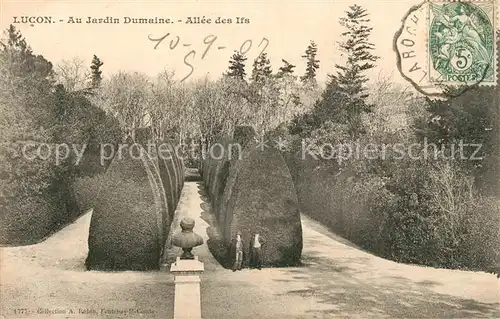 AK / Ansichtskarte Lucon Au Jardin Dumaine Allee des Ifs Lucon