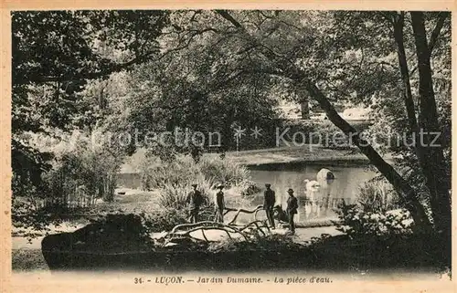 AK / Ansichtskarte Lucon Jardin Dumaine Piece d eau Lucon