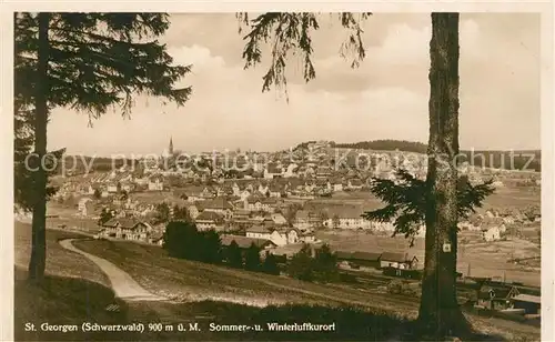 AK / Ansichtskarte St_Georgen_Schwarzwald Panorama Sommer  und Winterluftkurort St_Georgen_Schwarzwald