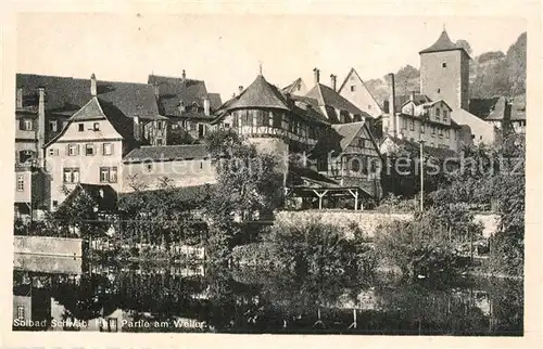 AK / Ansichtskarte Schwaebisch_Hall Partie am Weiler Altstadt Schwaebisch Hall