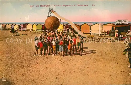 AK / Ansichtskarte Le_Treport Culture Physique sur l Esplanade Le_Treport