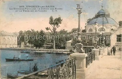 AK / Ansichtskarte Enghien les Bains Nouveau Pavillon Jardin des Roses Theatre du Casino Enghien les Bains