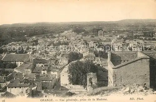 AK / Ansichtskarte Orange Vue generale prise de la Madone Orange