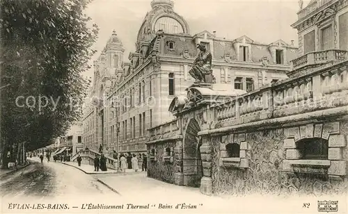 AK / Ansichtskarte Evian les Bains_Haute_Savoie Etablissement Thermal Bains d Evian Evian les Bains_Haute