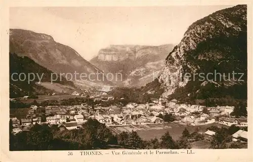 AK / Ansichtskarte Thones Vue generale et le Parmelan Thones