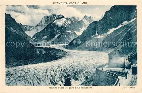 AK / Ansichtskarte Chamonix Mer de glace et gare de Montenvers Chamonix