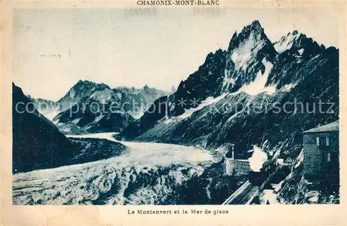 AK / Ansichtskarte Chamonix Le Montanvert et la Mer de glace Chamonix