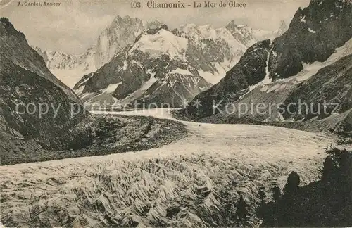 AK / Ansichtskarte Chamonix La Mer de Glace Gletscher Chamonix