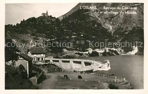 AK / Ansichtskarte Mizoen Barrage du Chambon et le village Mizoen