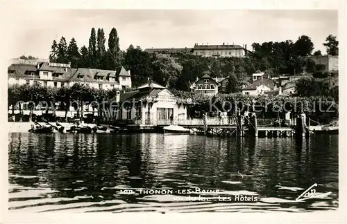 AK / Ansichtskarte Thonon les Bains Les Hotels vus du Lac Thonon les Bains