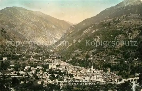 AK / Ansichtskarte Saint Martin Vesubie Vue generale et les Alpes Saint Martin Vesubie