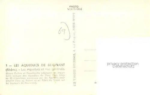 AK / Ansichtskarte Beaunant Les Aqueducs Beaunant