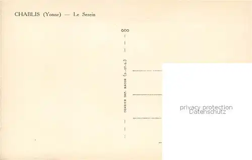 AK / Ansichtskarte Chablis Le Serein Chablis