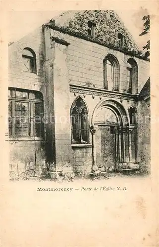 AK / Ansichtskarte Montmorency Porte de l Eglise Montmorency