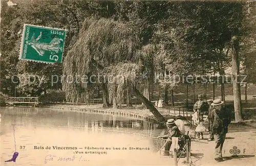 AK / Ansichtskarte Bois_de_Vincennes Lac de Saint Mande Bois_de_Vincennes
