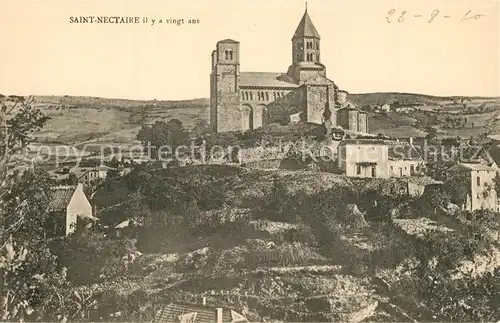 AK / Ansichtskarte Saint Nectaire_Puy_de_Dome il y a vingt ans Eglise Saint Nectaire_Puy