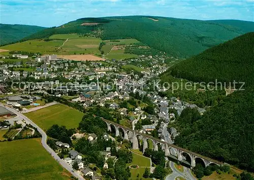 AK / Ansichtskarte Willingen_Sauerland Fliegeraufnahme Viadukt Willingen_Sauerland