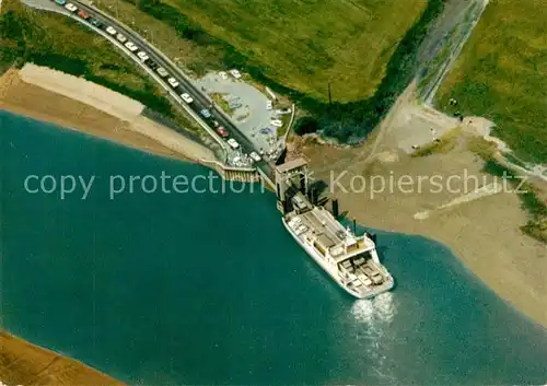 AK / Ansichtskarte Glueckstadt Fliegeraufnahme Unterelbfaehre Glueckstadt